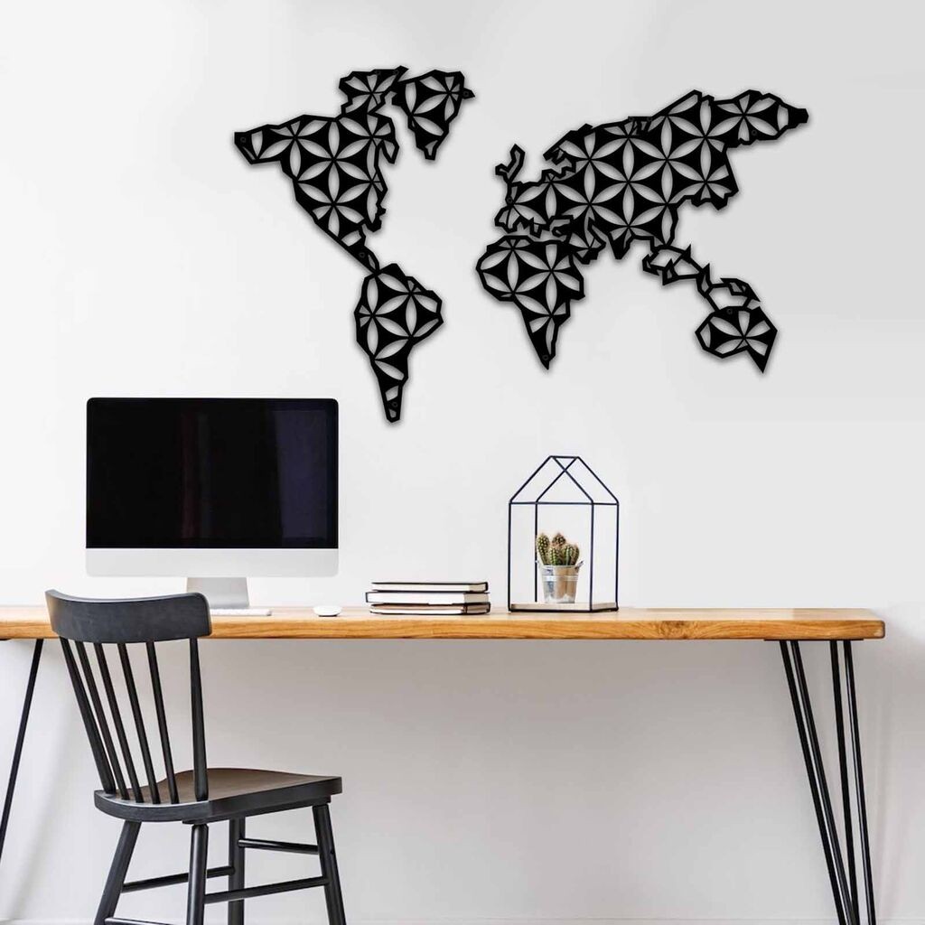 Wallity dzидна декорација MT - 010, 87 x 54 см, црна