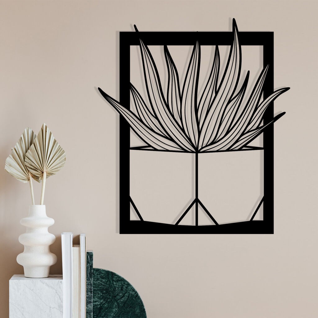 Wallity декорација за dzид Лагом, 46 x 52 см, црна