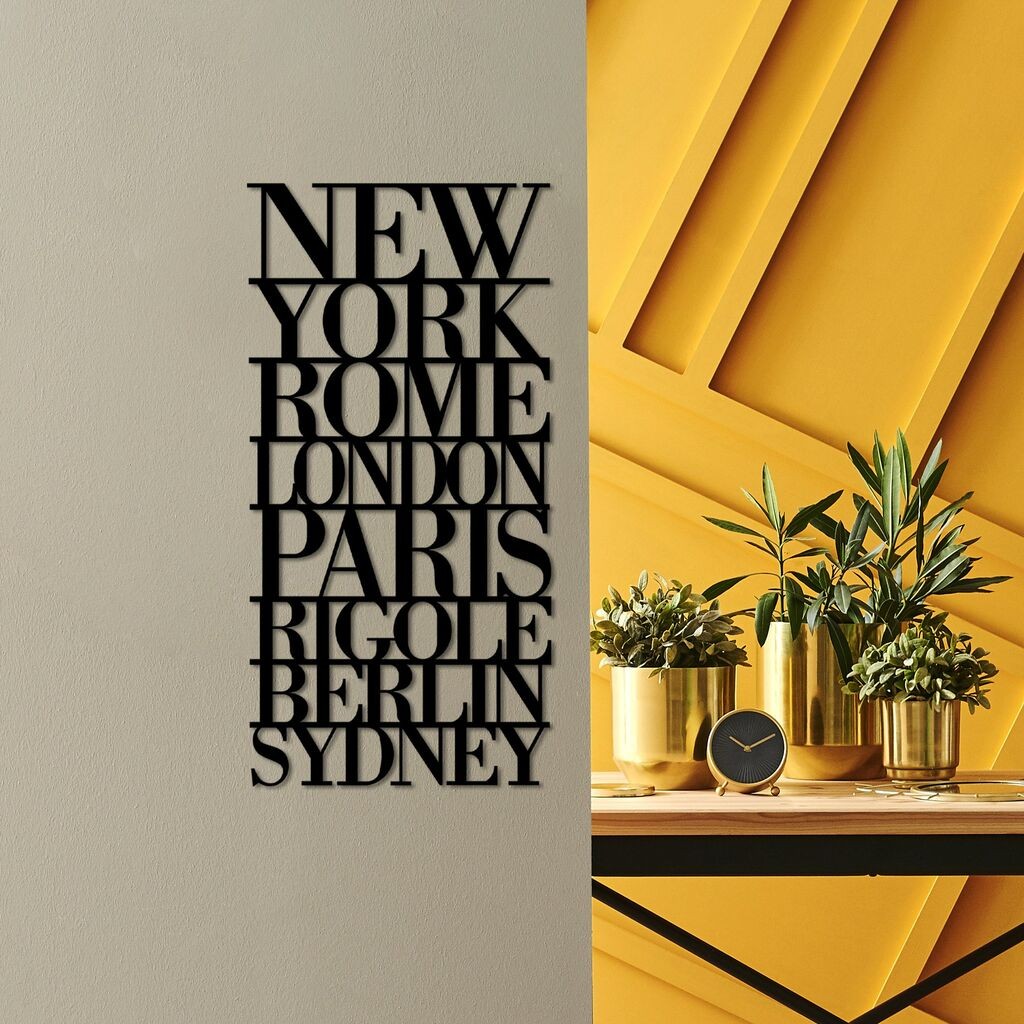 Wallity dzидна декорација со капители - M, 57 x 28 см, црна