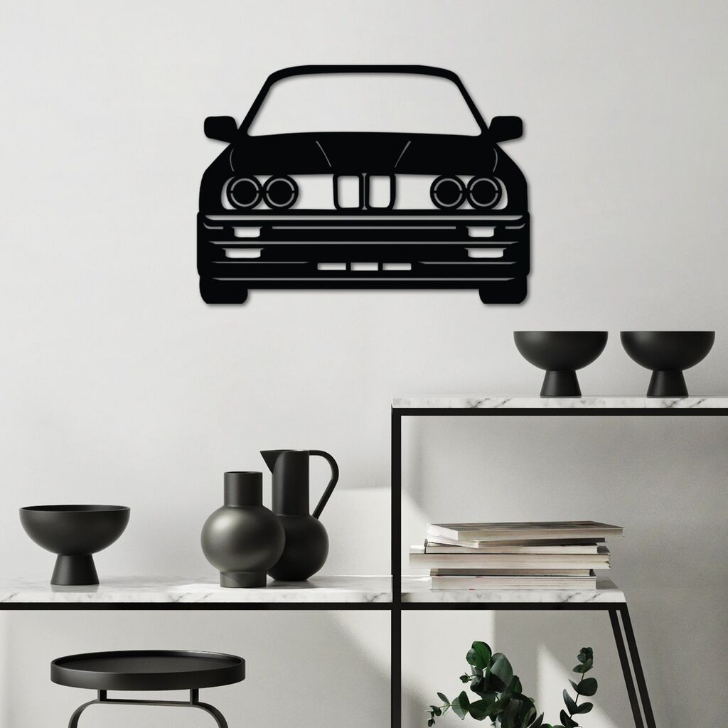 Wallity декорација за dzид BMW M3 E30, 57 x 41 см, црна