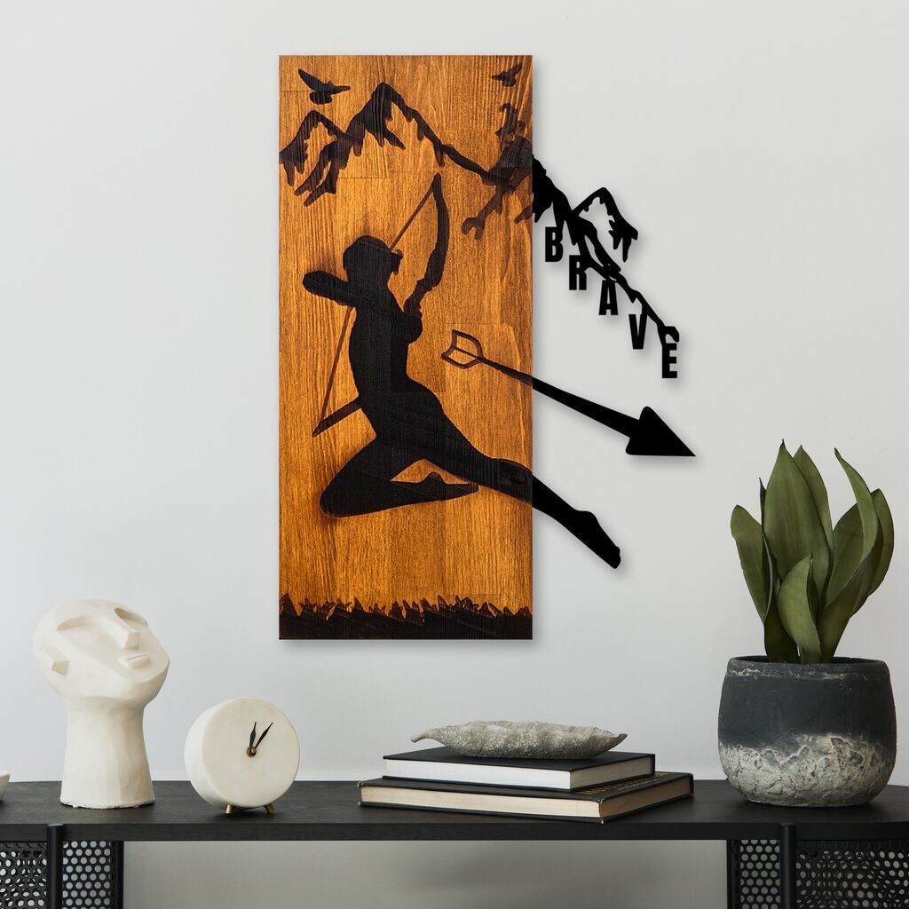 Брава за dzидна декорација Wallity, 41,5x58x3 см, кафеава