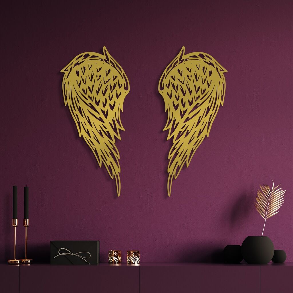 Wallity dzидна декорација Alato-2, 32 x 70 см, златна боја