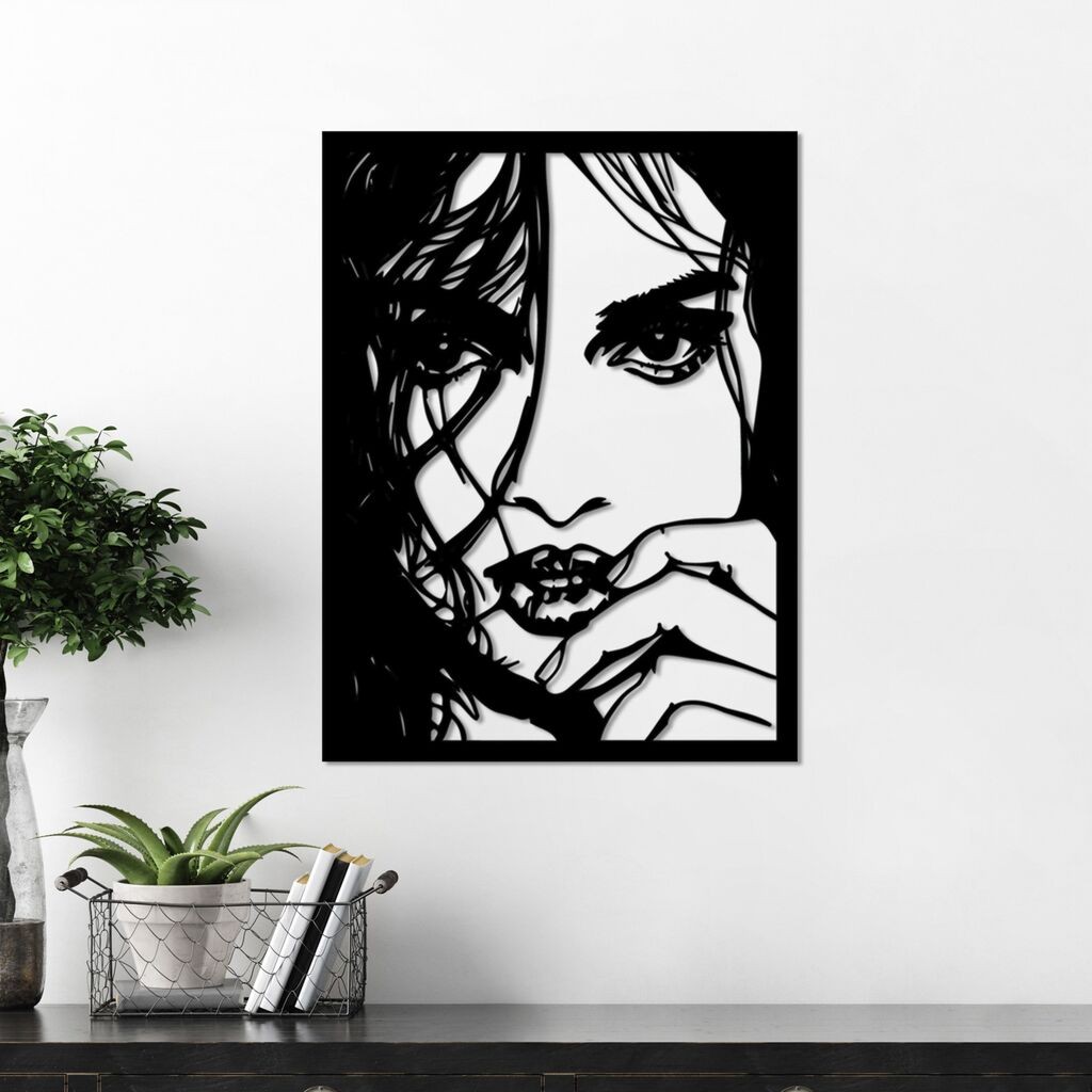 Wallity dzидна декорација Мирабела, 56 x 42 см, црна