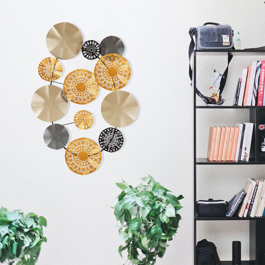 Wallity декорација за dzид, златна - CH109-1, 84 x 10 x 63 см, шарена