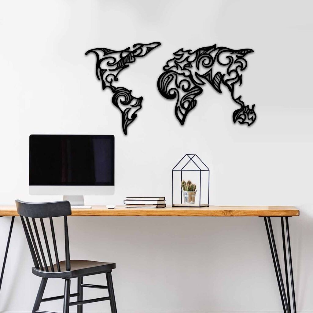 Wallity dzидна декорација MT - 015, 86 x 47 см, црна