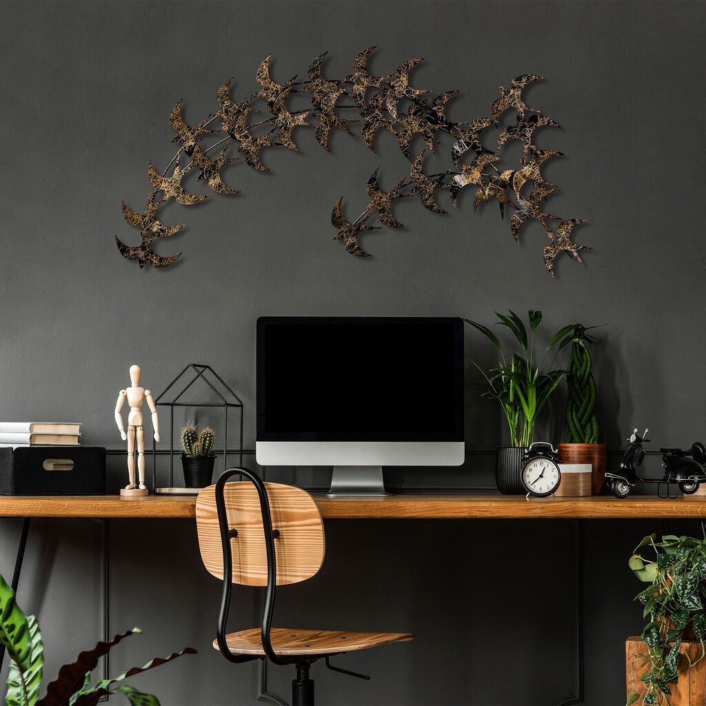 Wallity декорација за dzид Кирлангиќ, 75 x 136 см, златни бои