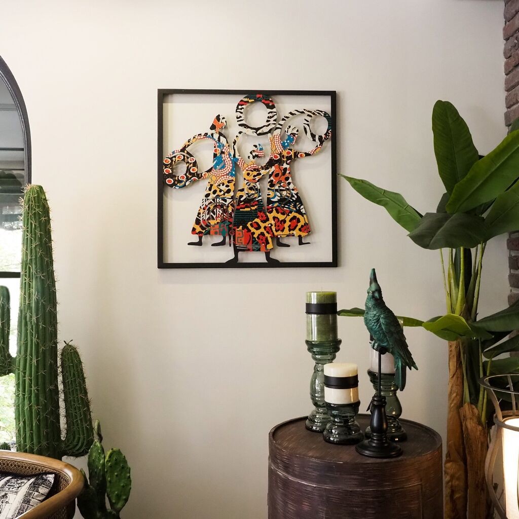 Wallity декорација за dzид Тројна божица - APT112LCA, 70x70 см, црна