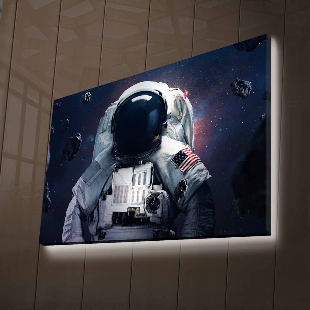 Wallity LED dzидна декорација NASA-017, 70 x 100 см, шарена