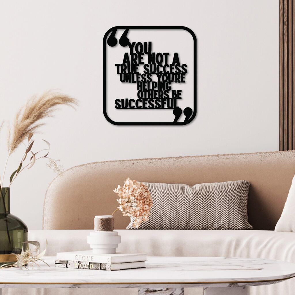 Wallity dzидна декорација Џон Гордон, 50 x 50 см, црна