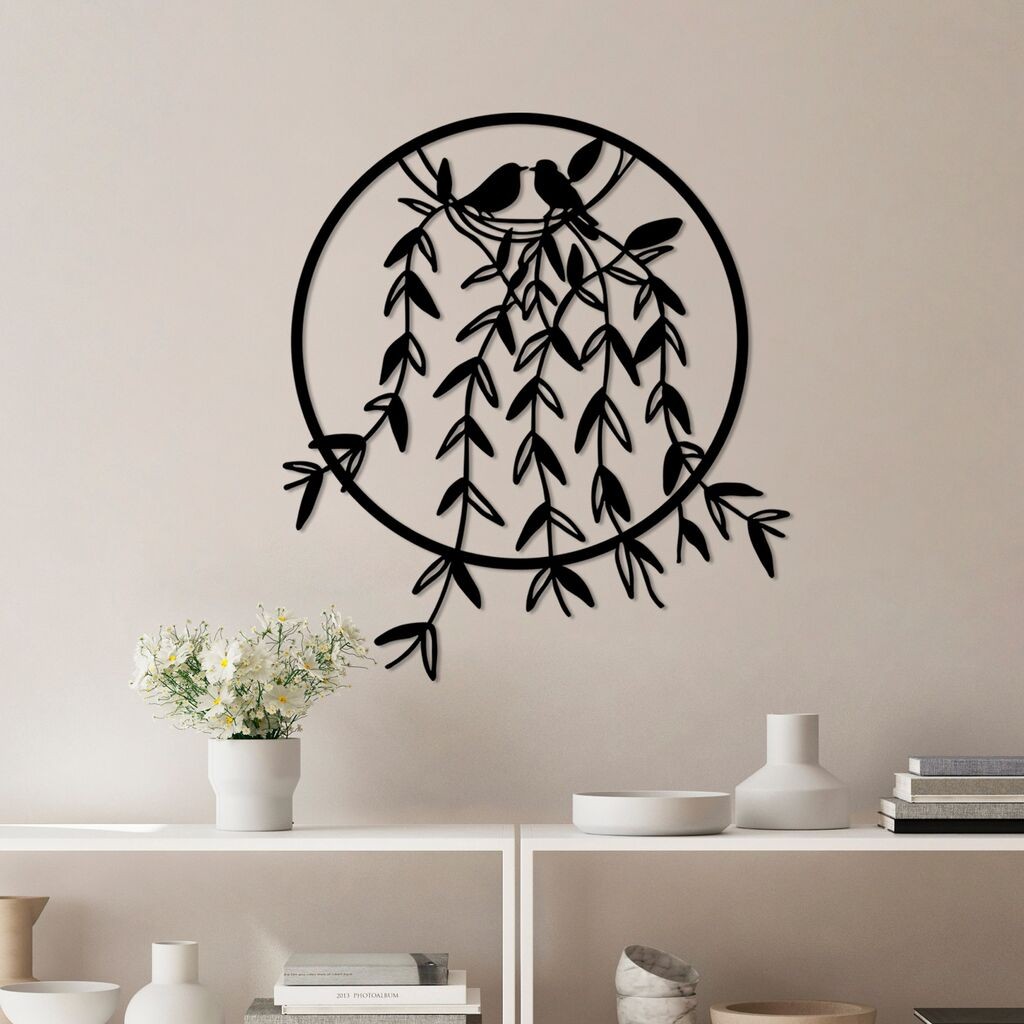 Wallity декорација за dzид Птичјо гнездо - 2,56 x 56 см, шарена