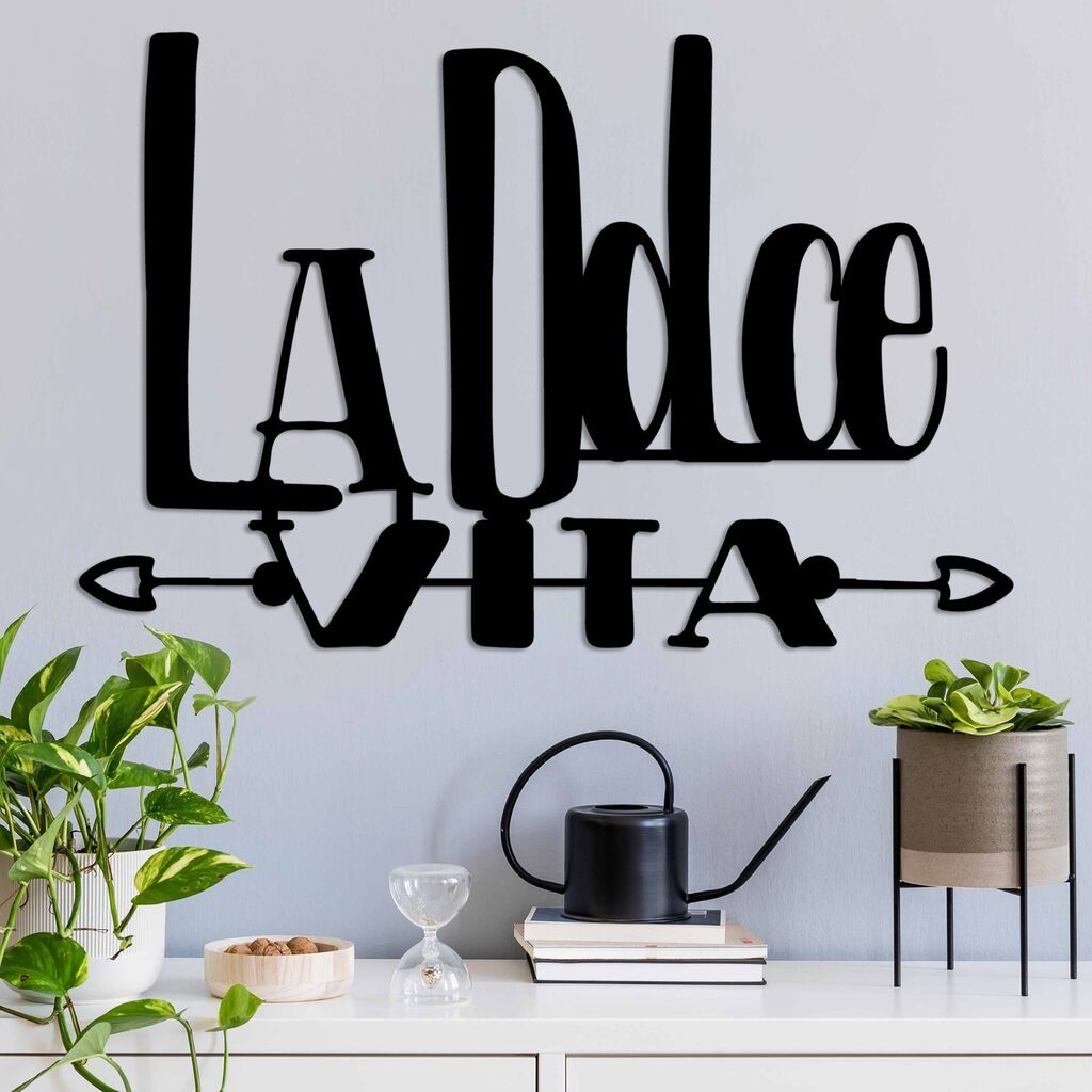 Wallity декорација за dzид Dolce Vita 4, 56 x 37 см, црна