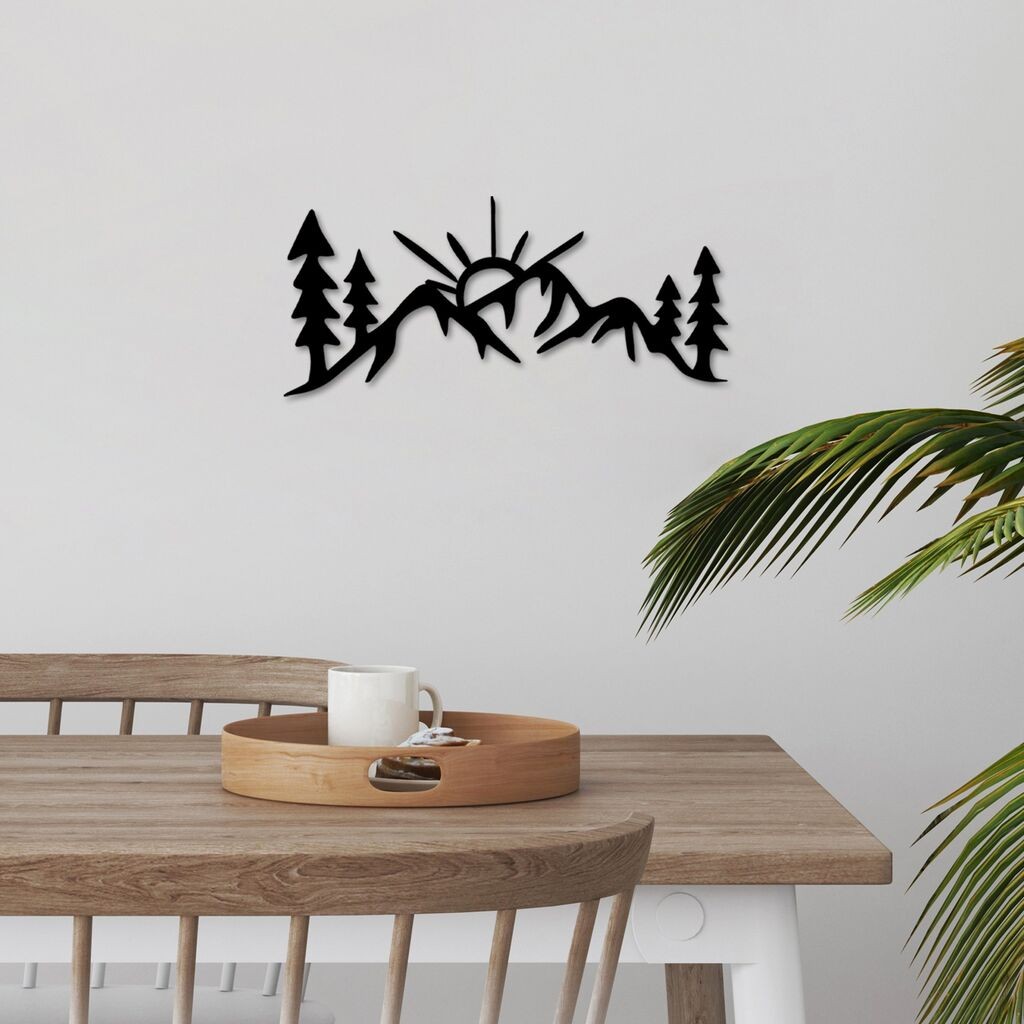 Wallity декорација за dzид View, 60 x 26 см, црна