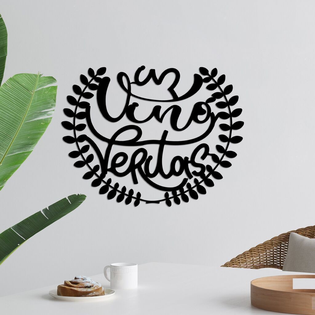 Wallity декорација за dzид Veritas 4, 56 x 44 см, црна