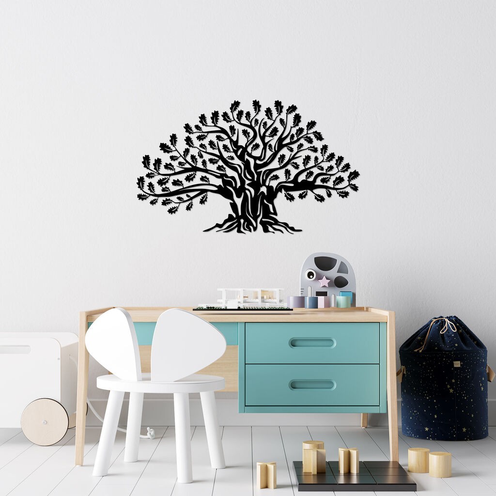 Wallity dzидна декорација Монументално дрво 17, 42 x 70 см, црна