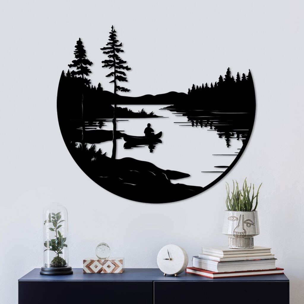 Wallity dzидна декорација Solo, 54 x 60 см, црна