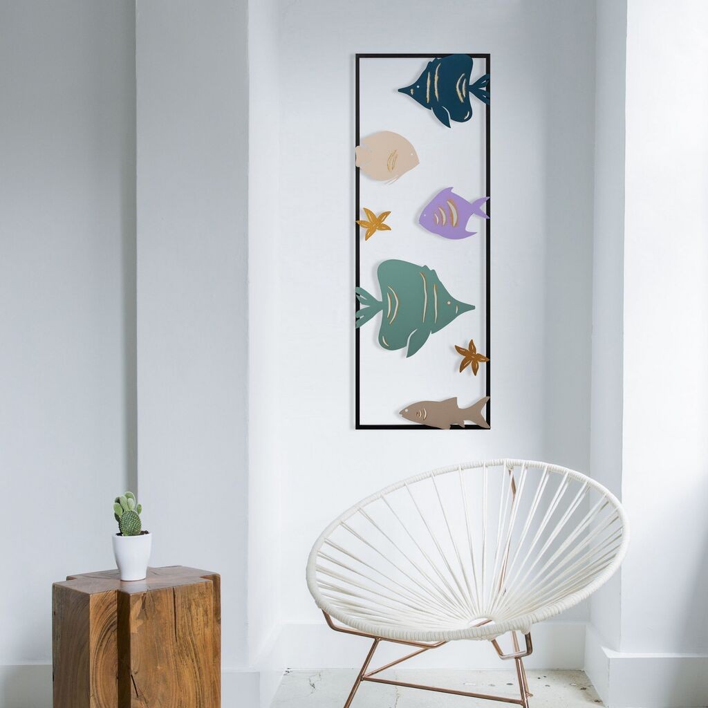 Wallity dzидна декорација за аквариум - 1, 32 x 5 x 90 см, црна