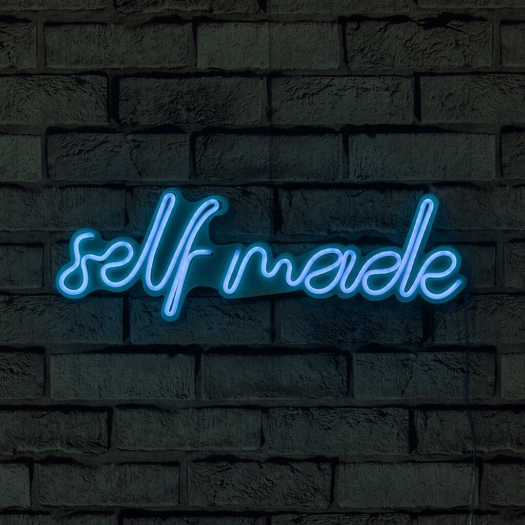 Wallity Декоративно LED осветлување, изработено од машина, 48x16x2 см, сино