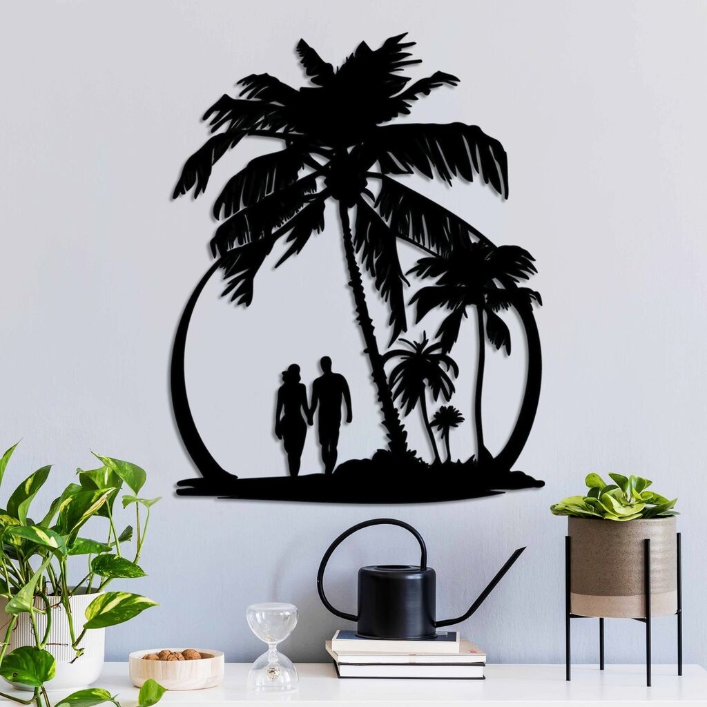 Wallity dzидна декорација за плажа, 55 x 44 см, црна