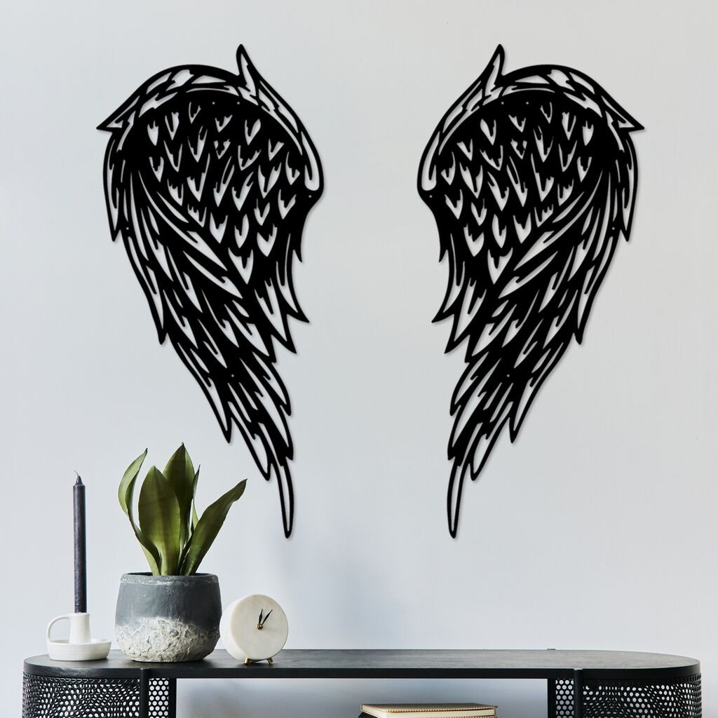 Wallity dzидна декорација Alato-1, 32 x 70 см, црна