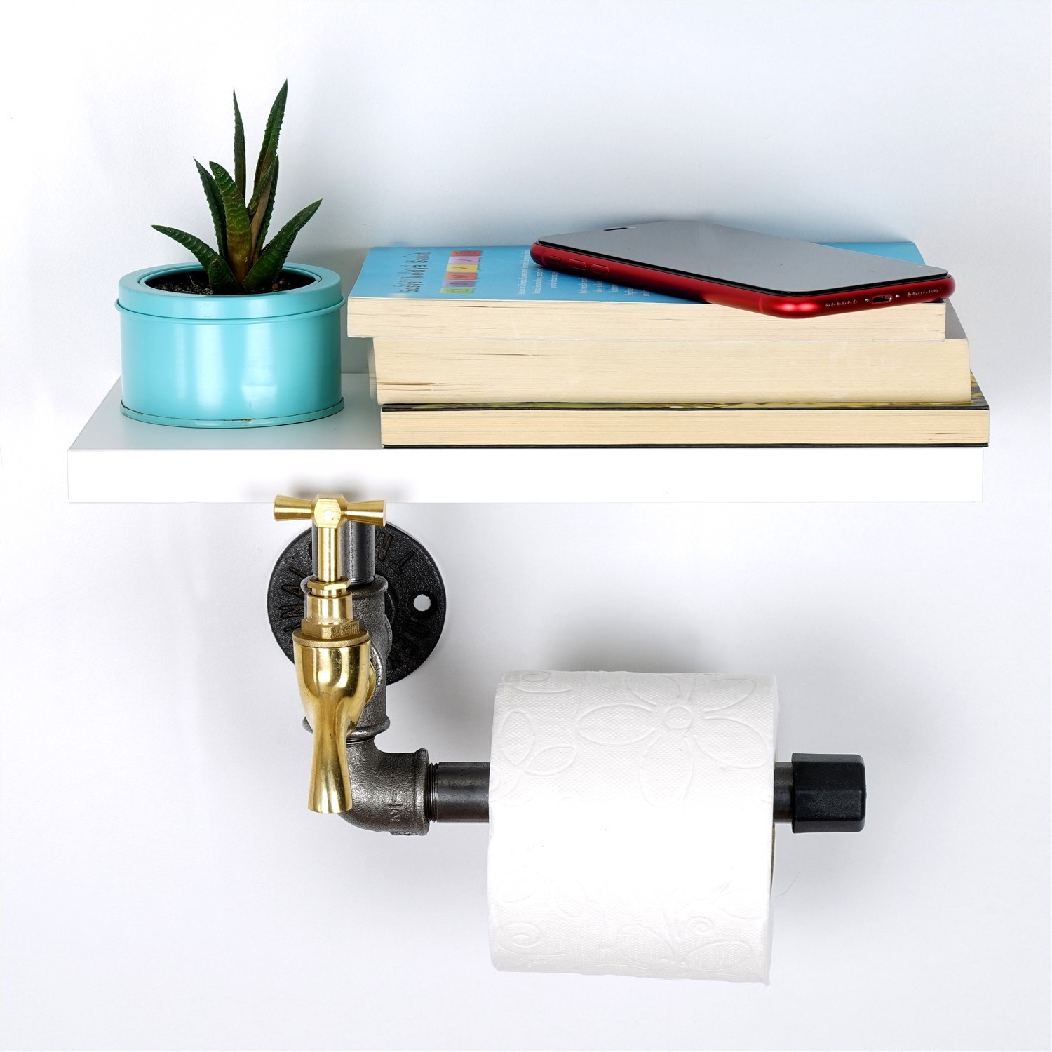 Држач за тоалетна хартија Hanah Home, бел