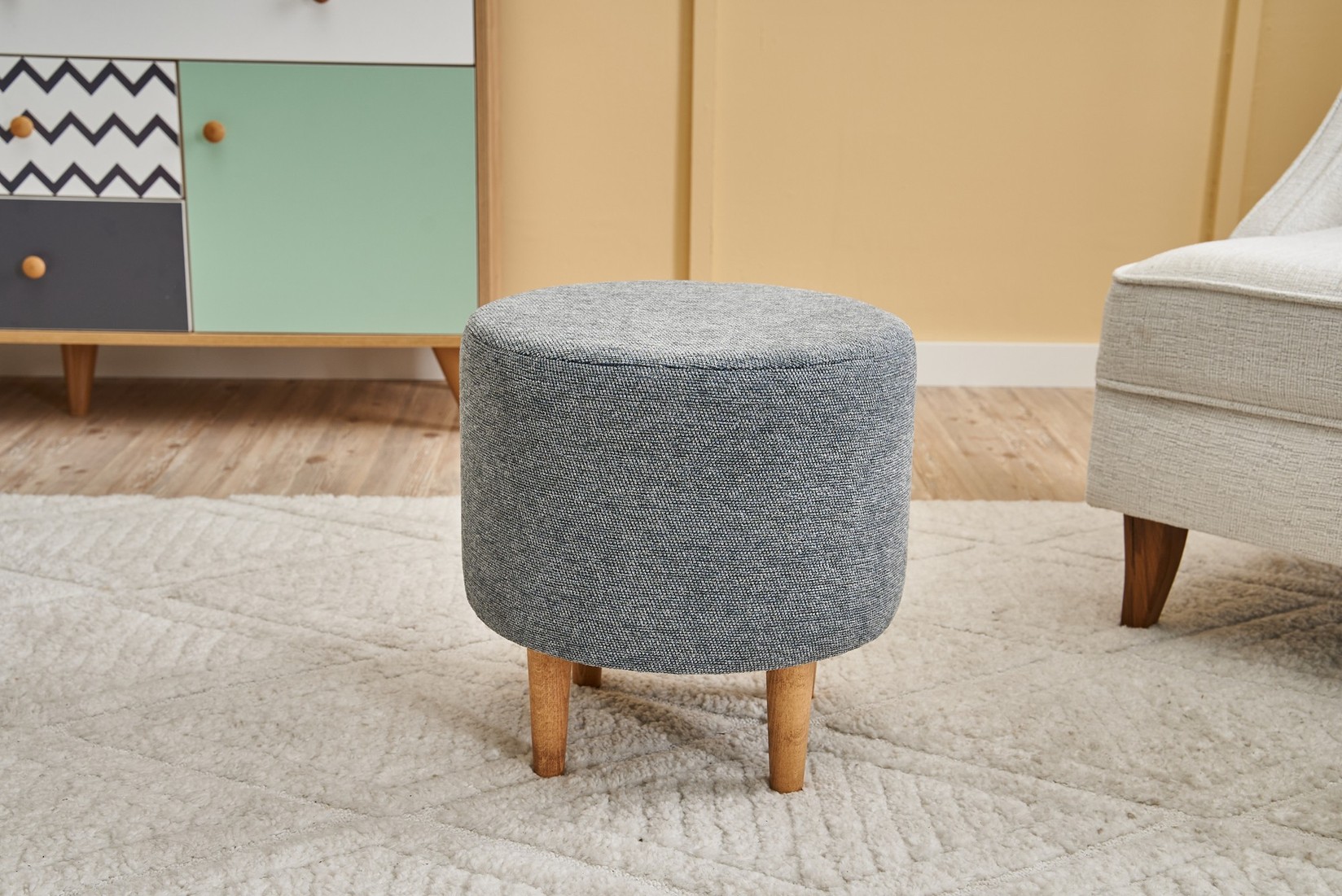 Столче за софа Atelier del 40x42x40 см, сиво