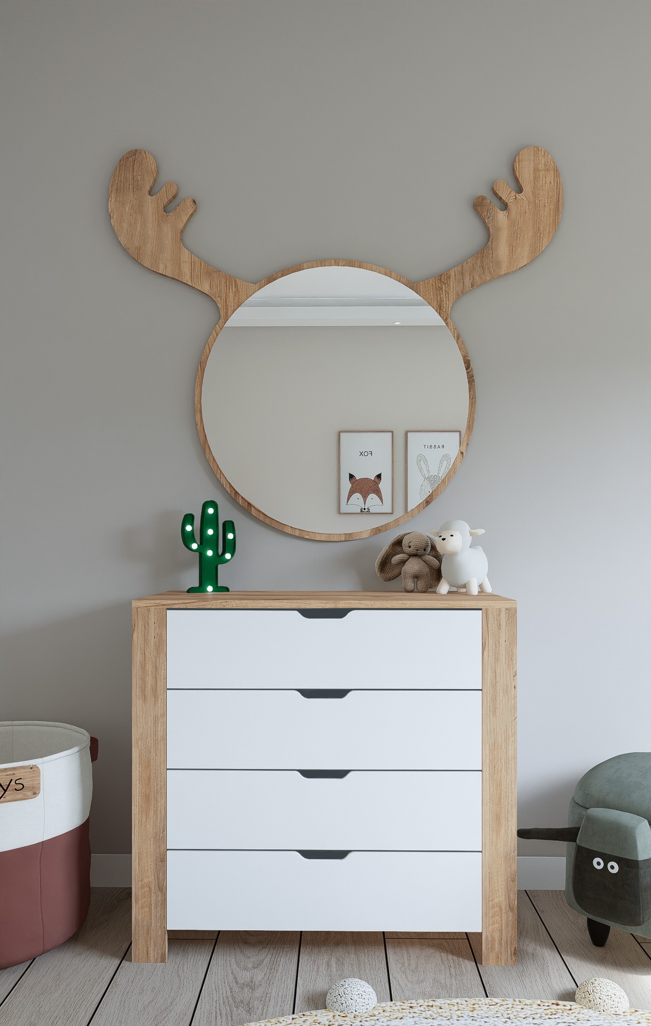 Комода Hanah Home Nisan 1600 90x85x42cm орев