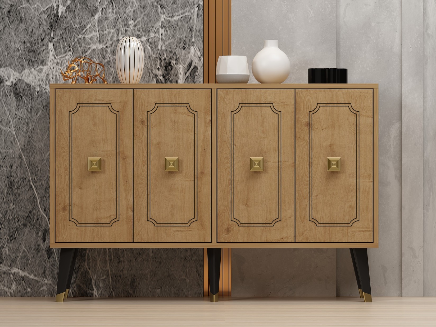 Комода Hanah Home Roland 120x80x30cm даб