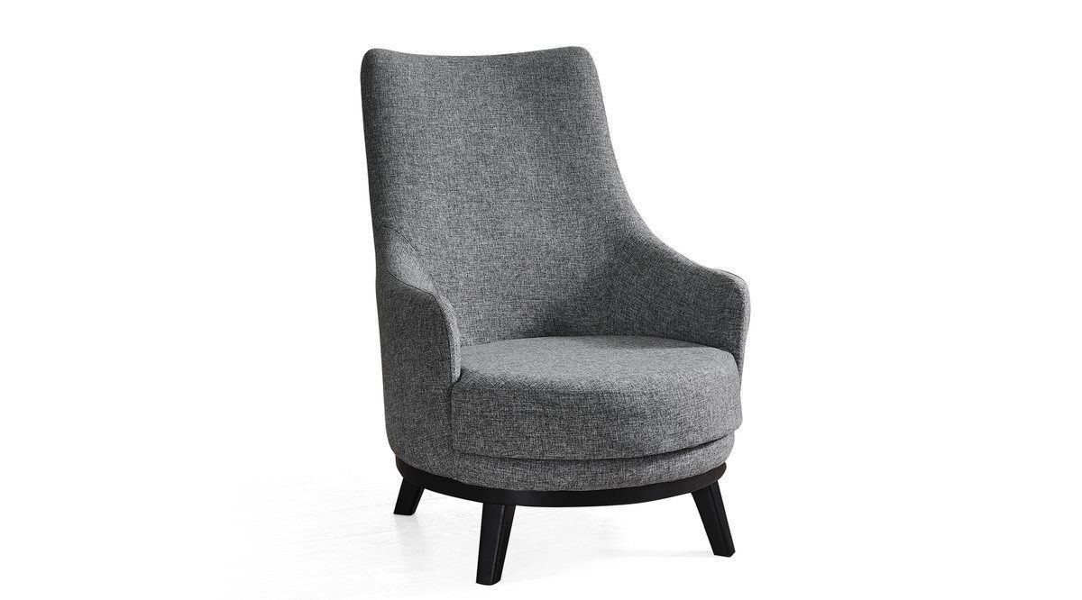 Фотелја Atelier del Sofa Bali 80x77x67 см светло сива