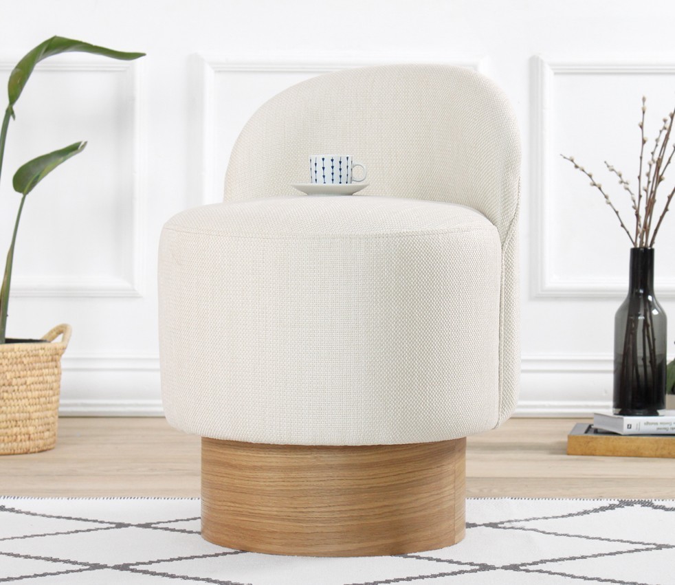 Столче „Ателје дел Софа" 66x47 см, крем