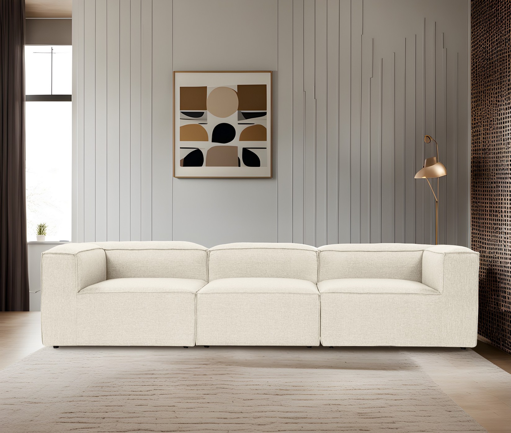 Atelier del Sofa Trosed Fora 3, 296x66cm беж