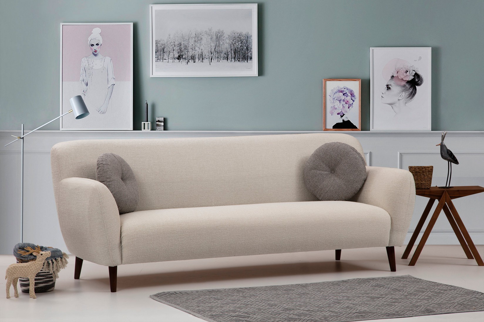 Atelier del Sofa Trosed Enna 87x87x220cm Беж