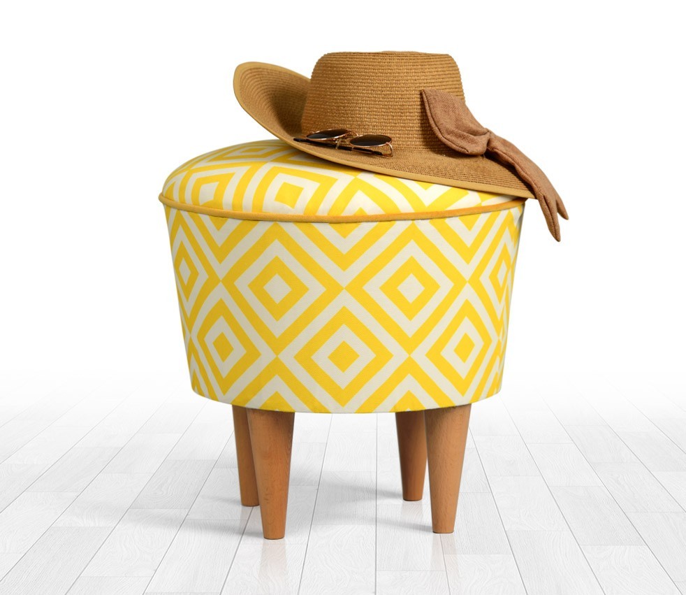 Столче „Ателје дел Софа" 42 см жолто