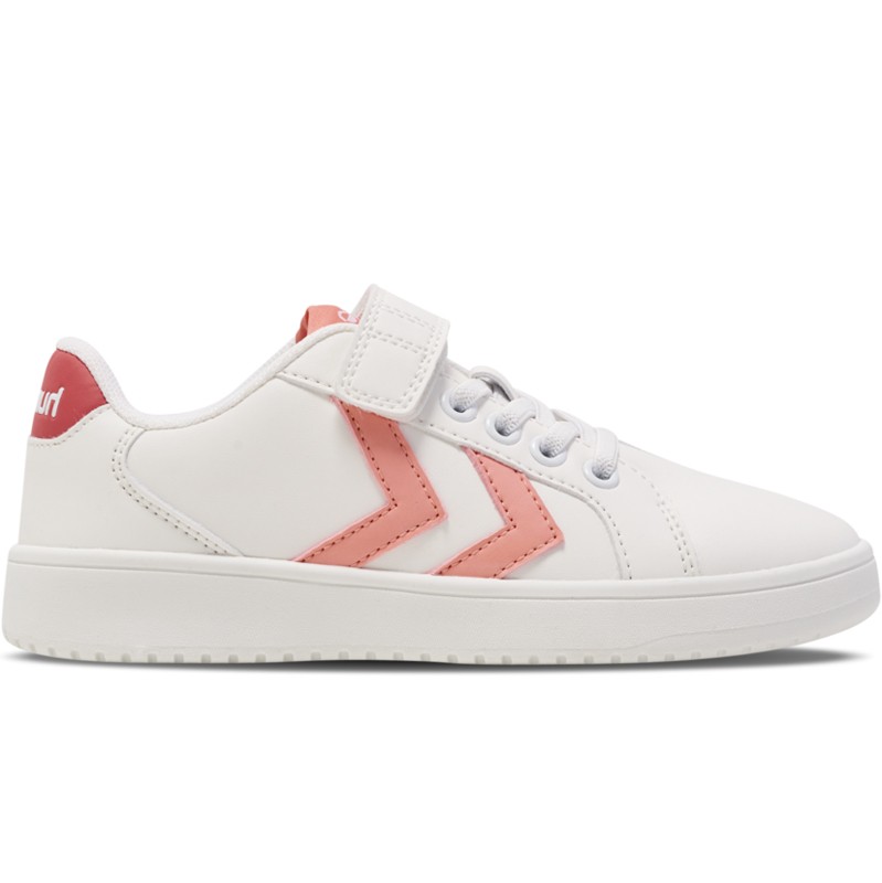 HUMMEL Патики за девојчиња Derby court jr, Бело-Розеви