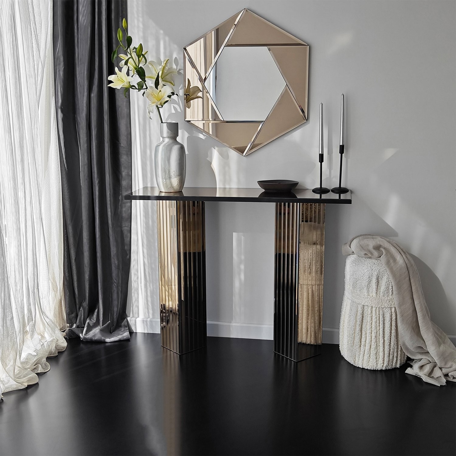 Комода Hanah Home 2B 105x80x34cm Бронзена