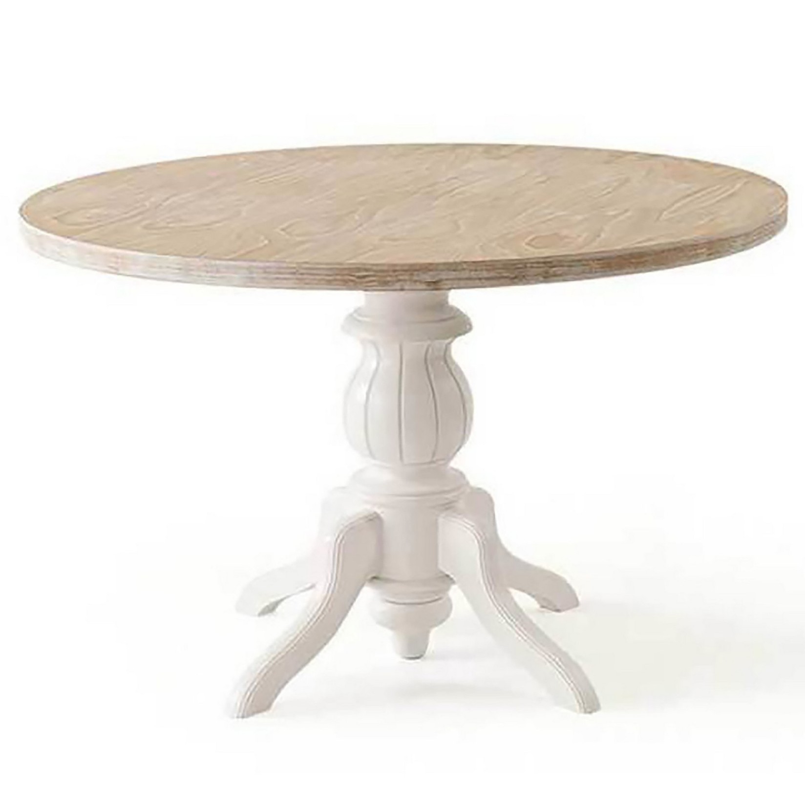 Трпезариска маса Hanah Home Albero06 120x120x75 см Бело-дабово