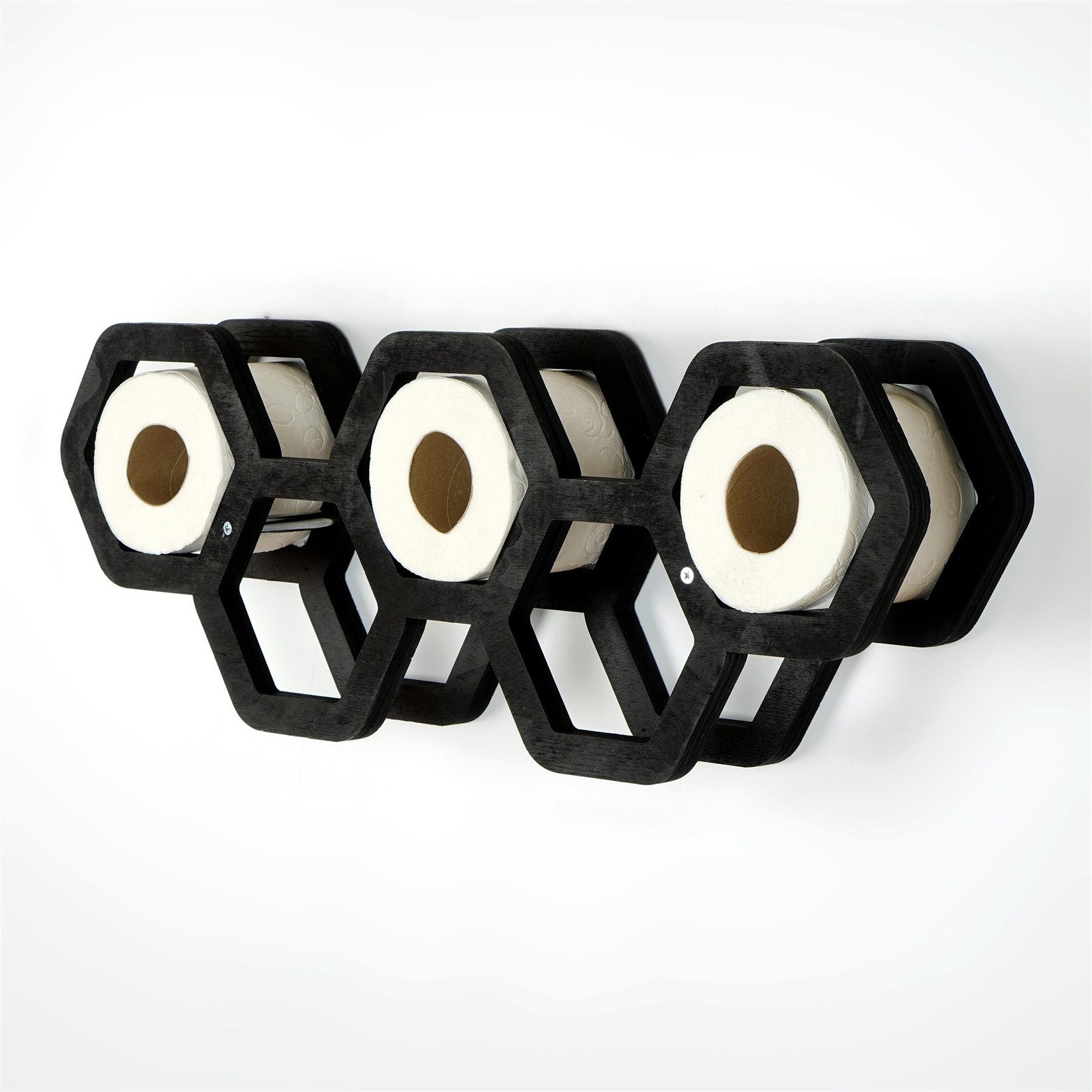 Држач за тоалетна хартија Hanah Home, црна