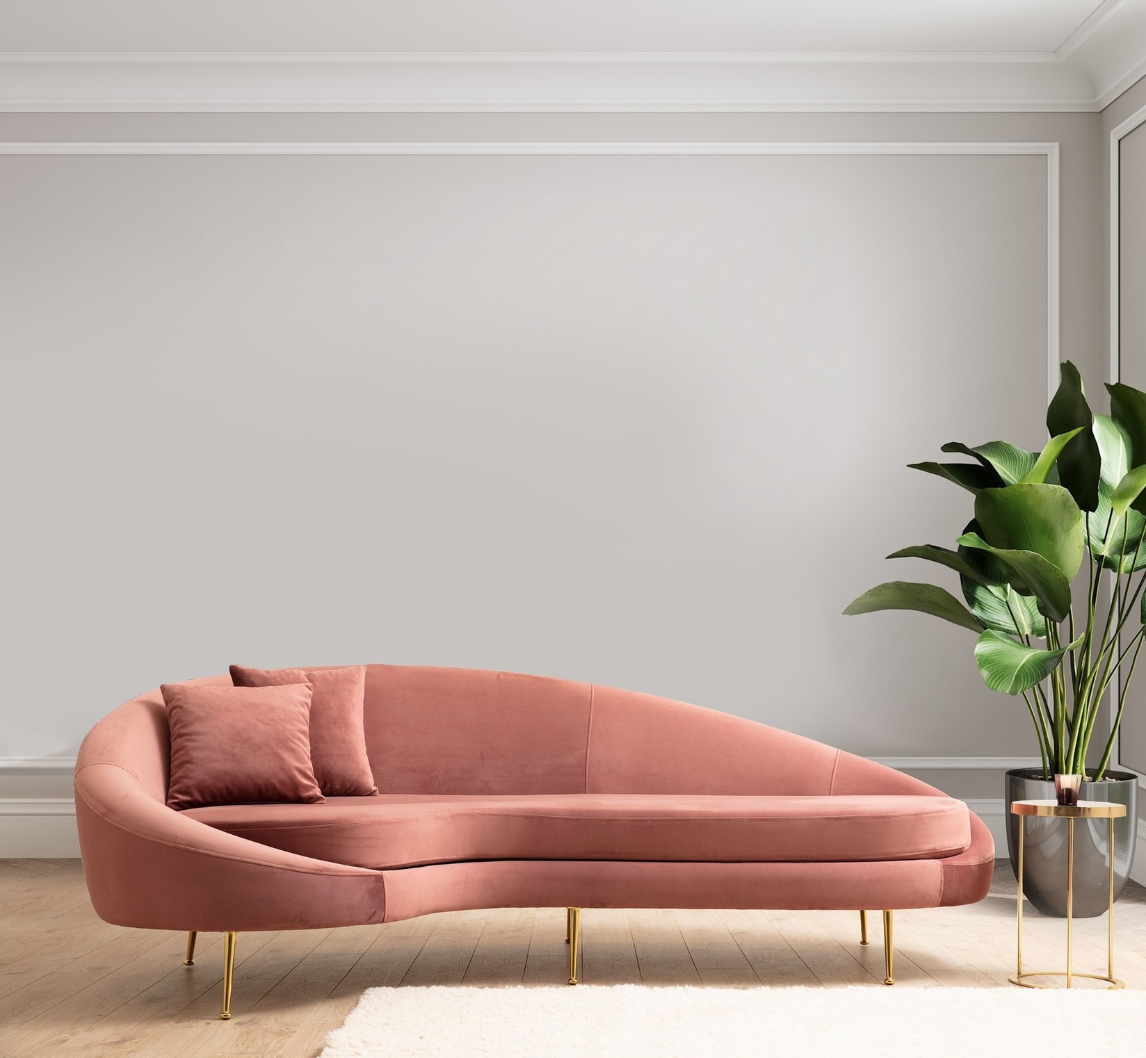 Atelier del Sofa Trosed Eses 120x85x255cm Пинк