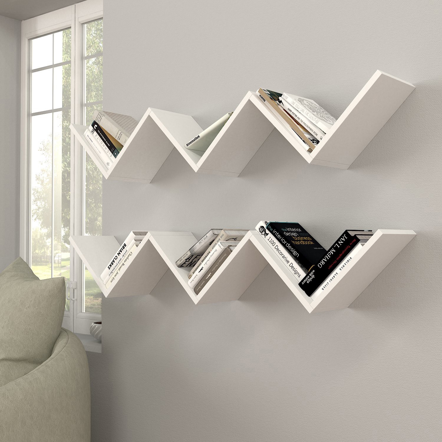 Dzидна полица Hanah Home бела