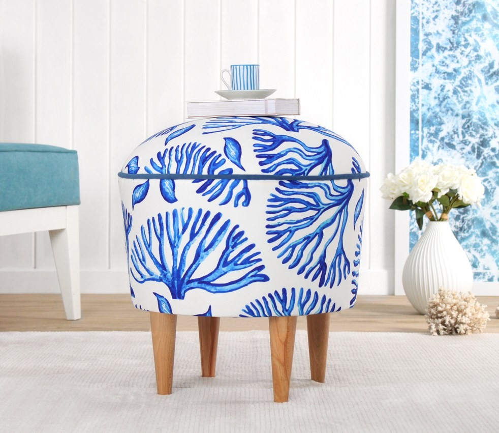 Столче за софа Atelier del 46x43 см, шарено