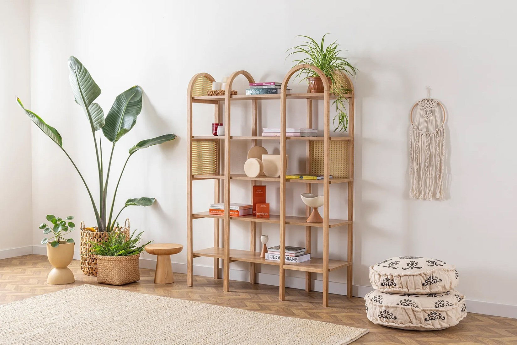 Полица за домот Hanah 120x160x36cm беж