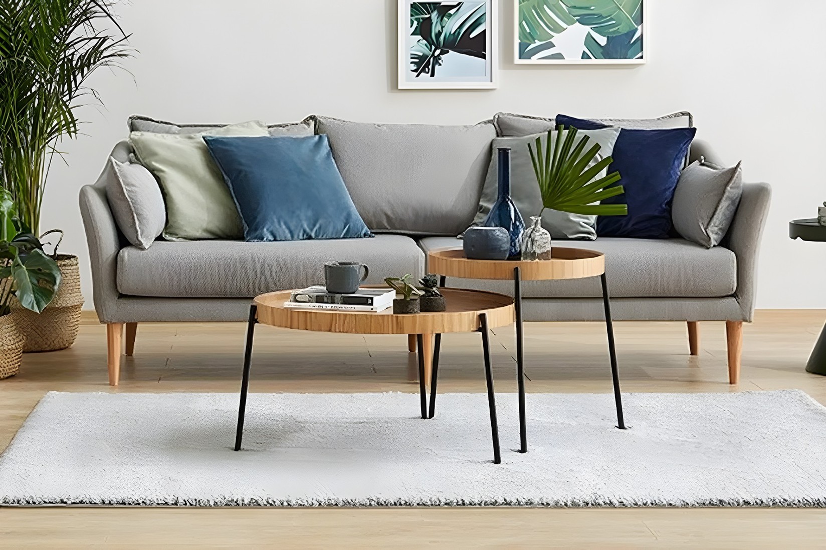 Комплет маса Hanah Home Club, 2 парчиња, Ронда беж