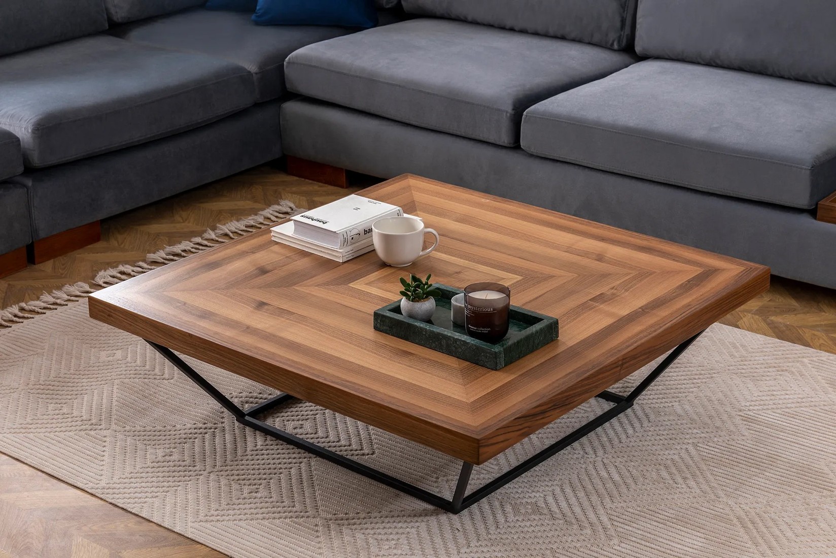 Маса Hanah Home Club Cora 100x32x100cm орев