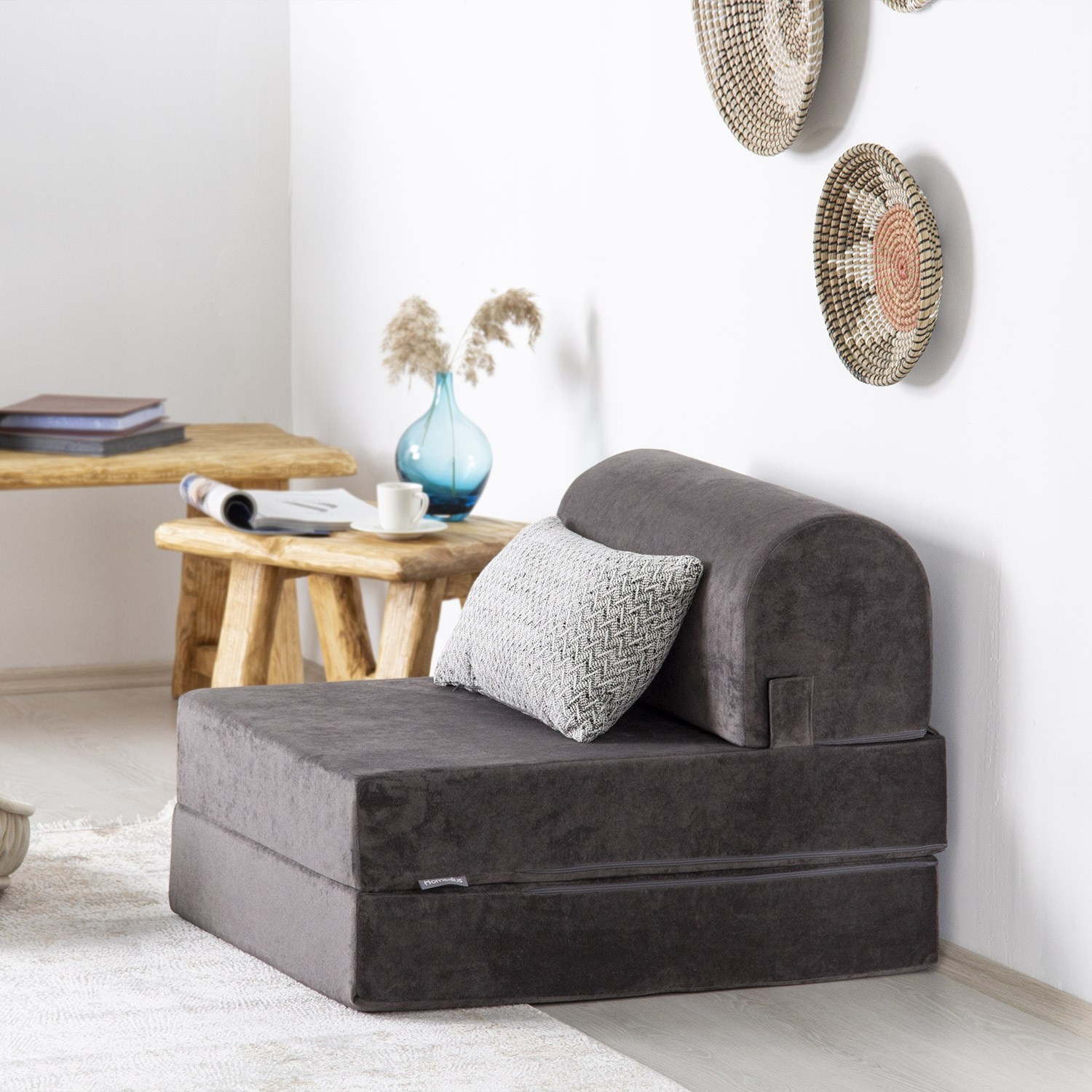 Ателје дел Софа Фотелја Магија 65x57x78см Антрацит