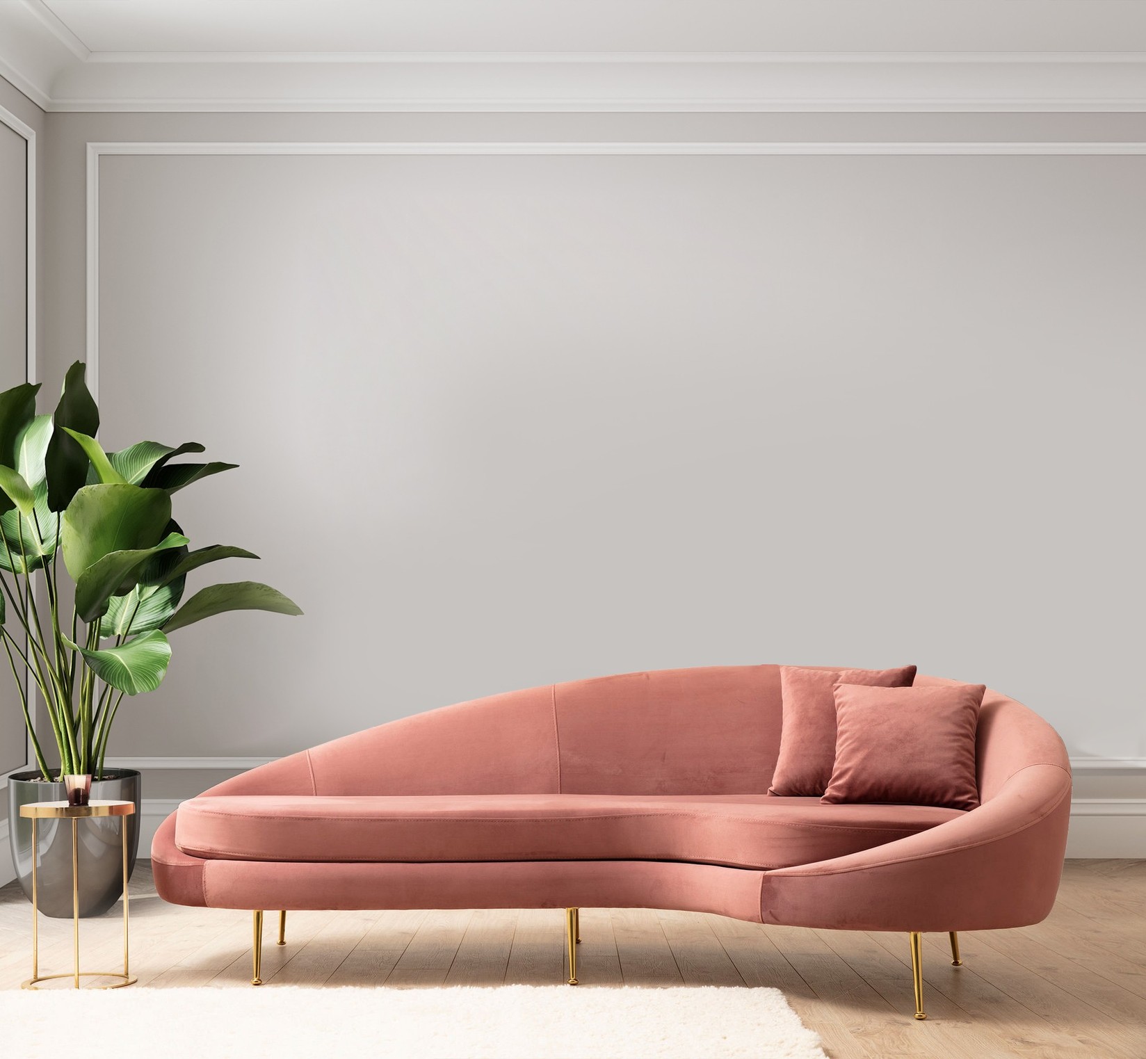 Atelier del Sofa Trosed Eses 120x85x255cm Пинк