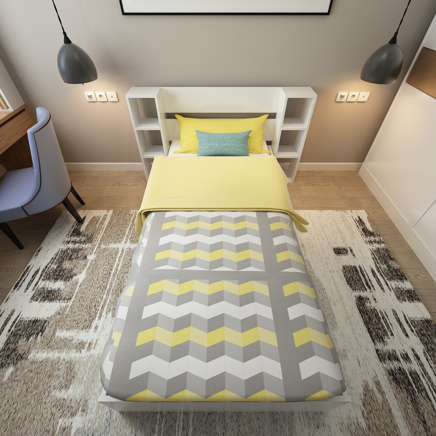 Кревет „Хана Хоум Смарт" v2 95x90 см, црн