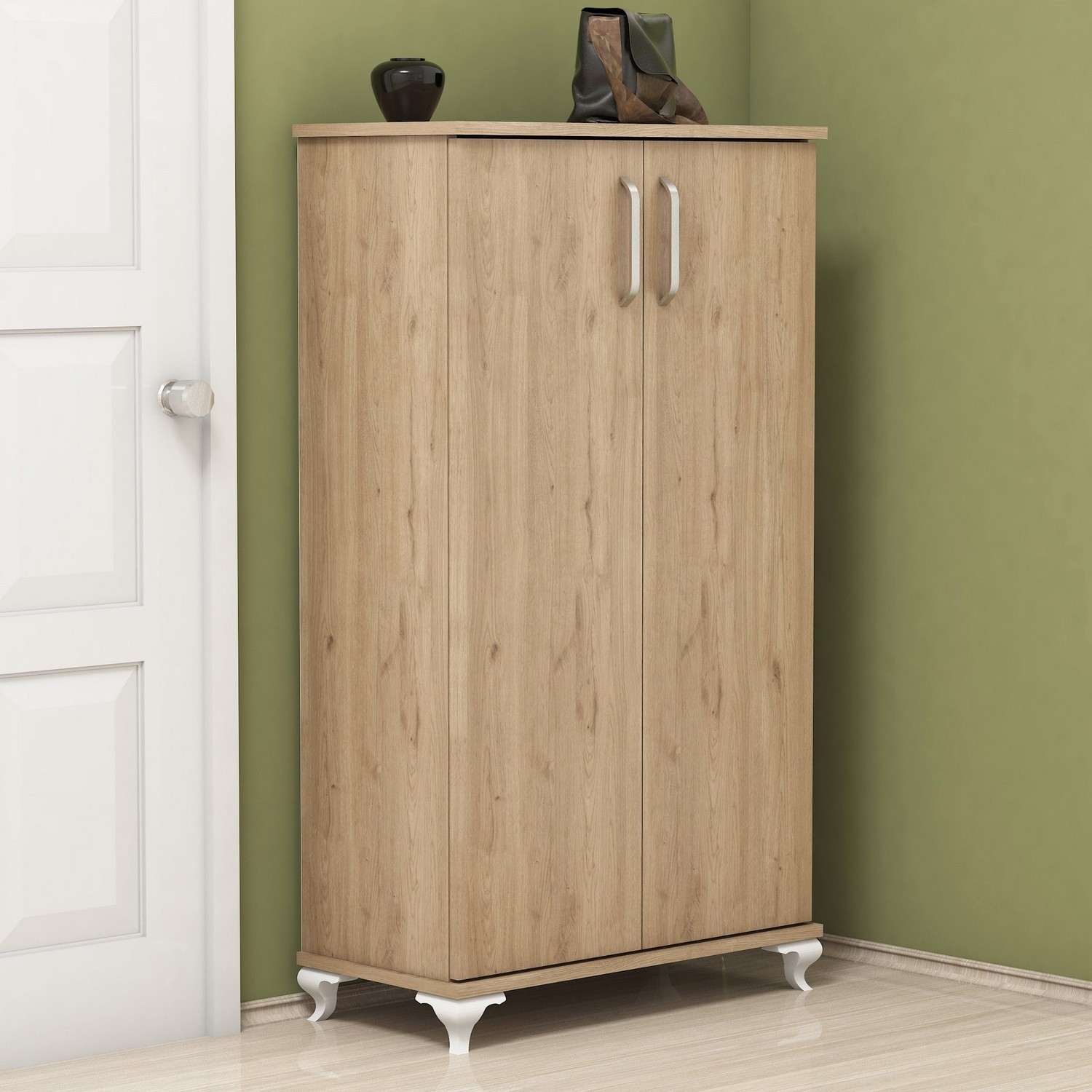 Полица за чевли Hanah Home 72x120x32.5cm орев