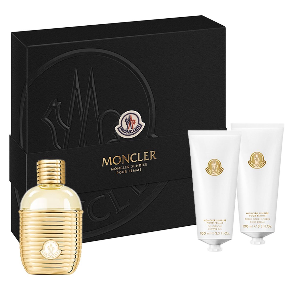 MONCLER Sunrise Pour Femme Сет за жени ( EDP 100ml + Лосион за тело 100ml + Гел за туширање 100ml)