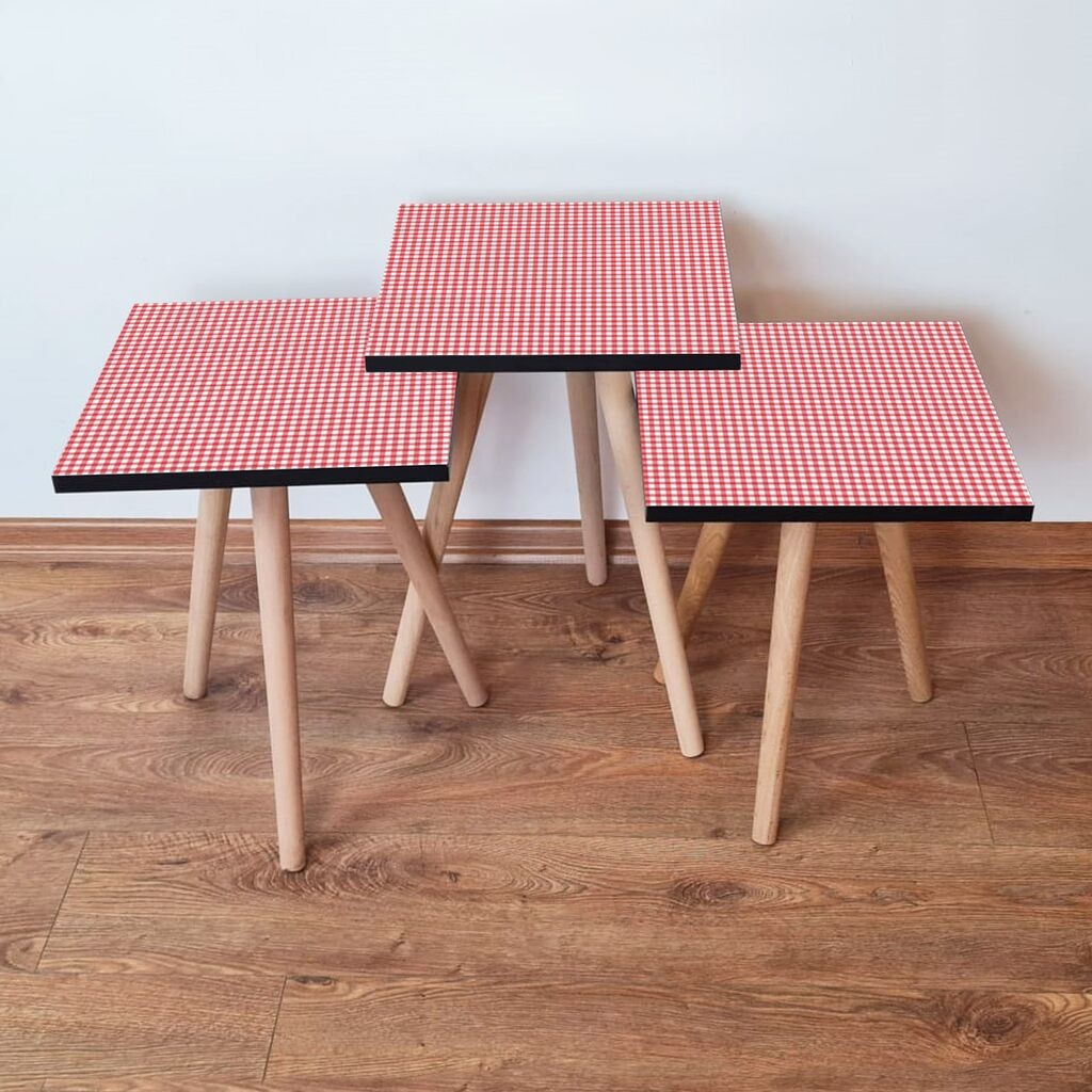 Комплет масички за кафе Hanah Home 3Shp241, 3 парчиња, црвена