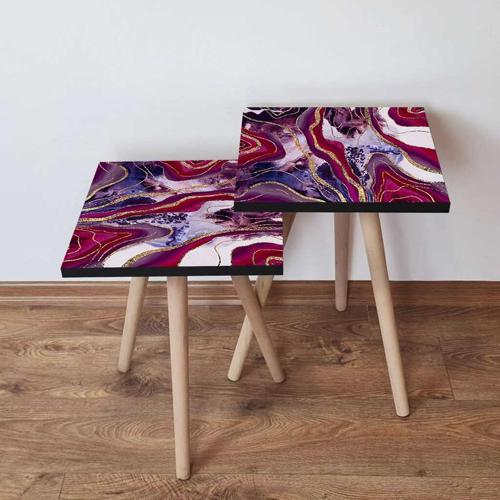 Комплет масички за кафе Hanah Home 2Shp511, 2 парчиња, сина