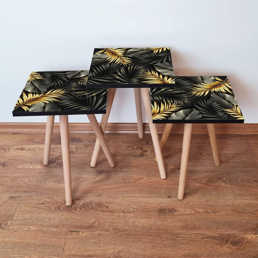 Комплет масички за кафе Hanah Home 3Shp194, 3 парчиња, црна